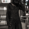 Distressed Layered Darkwear Top