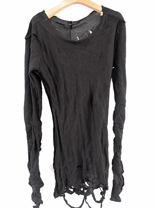 Distressed Layered Darkwear Top