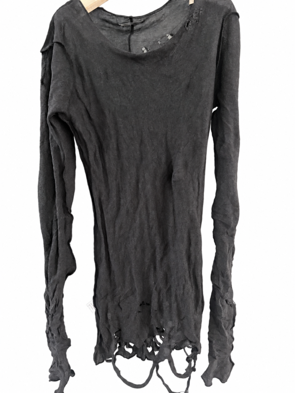 Distressed Layered Darkwear Top