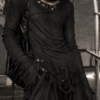 Distressed Layered Darkwear Top