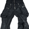 pants-white-bg-detail-01 Distressed Multi-Pocket Flared Cargo Pants